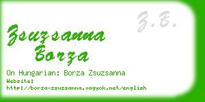 zsuzsanna borza business card
